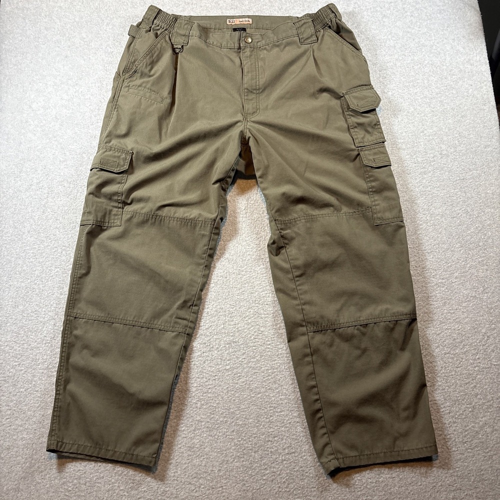 5.11 Tactical Green‎ Double Knee Hiking Work Pants Men's 44x30 Excellent Cond.